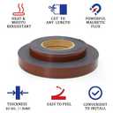 2 x Magnetic Tape Strips with Adhesive,Transparent Release Film (Width 1/2" Thickness 60 mil, 40 FT)
