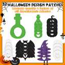 Geiserailie 28 Pack Halloween Adhesive Patches Compatible with Dexcom G7, CGM Patches, Colorful and Cute Design, Tape Stickers, Sensor Covers, Waterproof and Sweat-Proof, Flexible and Breathable