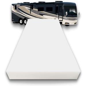 FoamRush 4-Inch Bunk (28" x 75") High Density Foam RV Mattress Replacement, Medium Firm, Pressure Relief Support, Travel Camper Trailer Truck, Made in USA, CertiPUR-US Certified, Cover Not Included