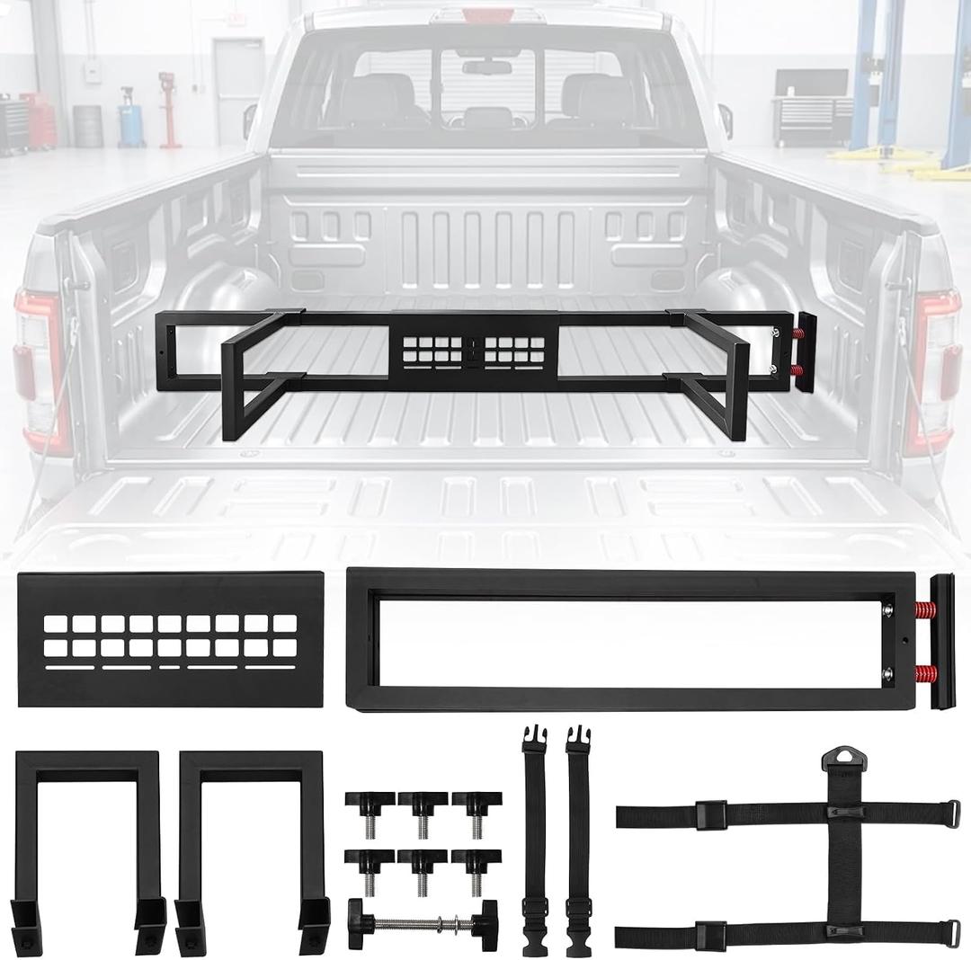 Truck Bed Divider, Cargo Organizer Panel Compatible with 2015-2026 Ford F150 Accessories, Aluminum Alloy Luggage Divider Cargo Manager