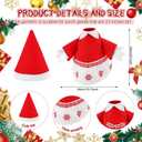 Christmas Women Elf Costume Goose Outfit Porch Goose Clothes for 23'' Cement Statue Cute Costume Outdoor Lawn Yard Patio Decor