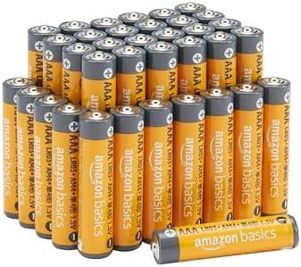 Amazon Basics AAA Alkaline High-Performance Batteries, 1.5 Volt, 10-Year Shelf Life, 24 Count (Pack of 1)