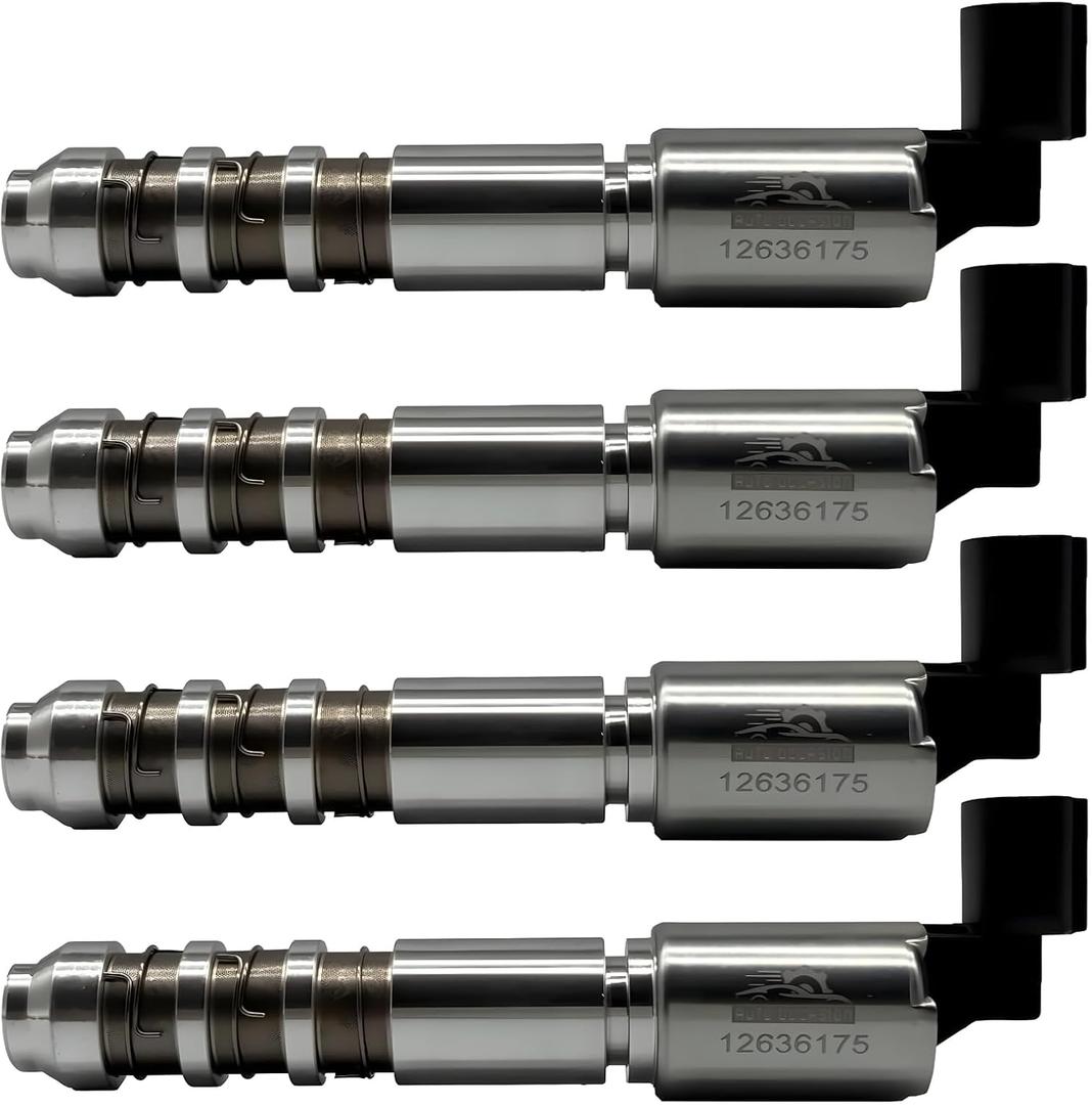 VVT Solenoid Engine Variable Valve Timing Solenoid Replacement for Buick Cadillac Chevy GMC Saab Saturn Suzuki OE 12636175 4Pack
