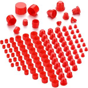 Tallew 144 Pcs Plastic Caps and Plugs Automotive Plug and Cap Kit for Servicing Fluid Lines Seals Hoses and Blocks Out Dirt Contain Multiple an Fitting Cap Sizes
