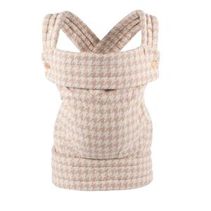 Cotton Baby Carrier for Newborns to Toddlers | Cozy Wrap with Lumbar Support | Soft Houndstooth Fabric, 7-35lbs Adjustable Fit