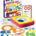 Dan&Darci Spiral Art Kit for Kids - Craft Set for Girls & Boys Ages 6-12 - Gifts for 6, 7, 8, 9, 10 Year Old Girl, Boy - Toys and Crafts Kits Gift - Arts Birthday Retro Vintage Ideas Drawing