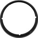 Motorcycle Headlight Assembly Black Chrome Headlight Lamp Trim Ring Cover 7 Inch Headlight Trim Ring Compatible with Harley Davidson Touring Road King Electra Glide Street Glide and Tri Glide