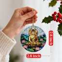 Buddha Meditation Ornament  Christmas Ornament, Christmas Tree Decoration & Perfect Holiday Decor, Namaste Decor | Gifts for Yoga, Meditation, and Mindfulness Practitioners