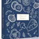 Recipe Binder 8.5x11 3 Ring, Recipe Book to Write in Your own Recipes, Full Page Recipe Binder with Plastic Sleeves, Blank Recipe Cards and Dividers (Gentian Blue)