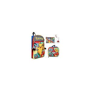 Pokemon 3 Piece Backpack Set Supply Case Key Chain Pendant Kids School Travel Backpack Set Pokemon 3 Piece Backpack Set Supply Case Key Chain Pendant Kids School Travel Backpack Set