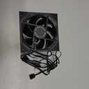 Asiahorse Nyota 120mm Case Fan with Efficient Cooling, ARGB Fan Lighting, 800-1800RPM Speed Control, and Whisper-Quiet Operation Under 29 dB, Unique Design for PC (Black-Reverse Blade)