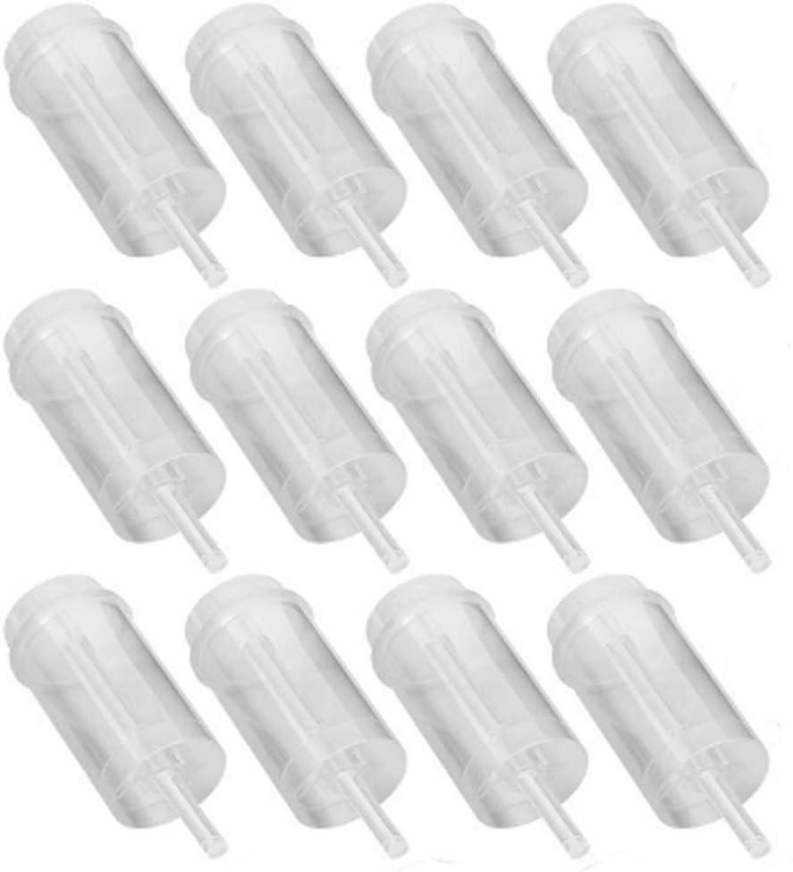 Teensery 12 Pcs Cake Push Pop Containers Clear Plastic Round Shape Push Pops with Lids