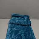 Exclusivo Mezcla Fleece Throw Blanket for Couch, Sofa, 300GSM Super Soft and Warm Blankets, Teal Throw All Season Use, Cozy, Plush, Lightweight, 50x60 Inches