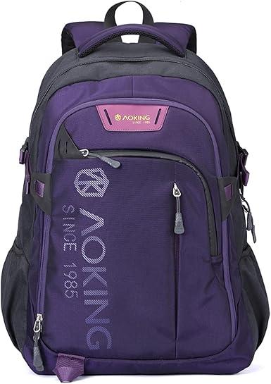 Aoking Unisex School Backpack
 Purple