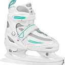 Lake Placid Summit Girl's Adjustable Ice Skate White/Mint Small (10J – 13)