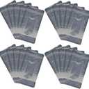 XunLiu Stand-Up Al-Foil PE Bag Zip Lock Bags Reusable Airtight Storage Bags (50, 12cmX20cm+4cm/0.14mm), Pack Of 2