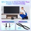8K Fiber Optic HDMI Cable 50 ft, 48Gbps Long HDMI 2.1 Cable 8K@60Hz/4K@120Hz, Ultra HD HDR, eARC, Directional (Source to Display), for PS5 4 3/Xbox/TV/Monitor/Laptop/Projector/Blu-ray