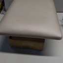 Solid Wood Foot Stool, Upholstered Ottoman Foot Rest for Couch, Padded Footstool, Leg Rest for Chair, Small Bench for Entryway, Cushioned Vanity Stool for Bedroom, Living Room, Walnut