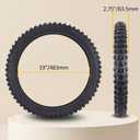 2.75-19 Dirt Bike Tire & Heavy Duty Tube Combo for Off-Road Traction Pit Bike/Motorcycle Tires, Puncture-Resistant 4PR for Off-Road Use（1 Pack）