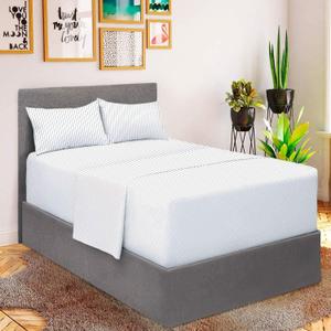 Mellanni Iconic 4-Piece, Ultra Soft Sheet Set (King, Pinstripe Gray)