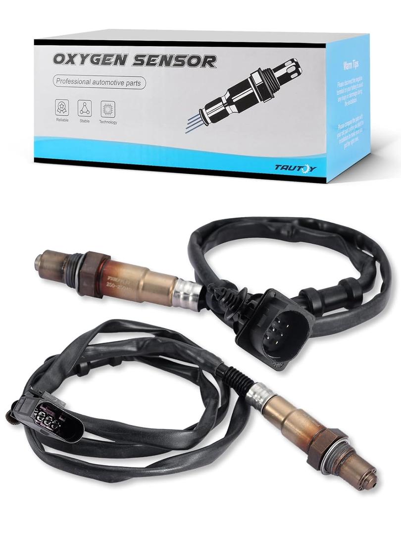 TAUTOY 250-24672 250-25040 O2 Oxygen Sensor Upstream Downstream 2006-2017 for Audi A4 A5 A6 allroad, for Volkswagen/ VW Jetta Passat Touareg, OE Replacement 350-35064 350-34334