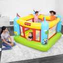 Fisher-Price Bouncetastic Inflatable Bouncer | Indoor and Outdoor Bounce House for Kids | Great for Ages 3+, 69 inches x 68 inches x 53 inches