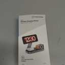 3 in 1 Wireless Charging Station for Apple Devices, Magnetic Foldable Fast Charger Stand Compatible with MagSafe for iPhone Air/17/16/15/14/13/12 Series, Apple Watch & AirPods Pro/4/3/2 (MatteBlack)