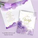 Suhctuptx Gifts for Wife Christmas Gift Birthday Ideas, Wedding Anniversary Valentines Day Gift for Women i Love You Her (Purple)