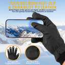 Winter Skiing Gloves for Men & Women, Waterproof ThermalTouchscreen Lightweight with Non-Slip Grip for Cycling Running in Cold Weather