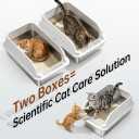 2PACK Stainless Steel Cat Litter Box, L High Sides Litter Box