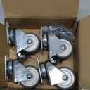 2 inch Swivel Caster Wheels Set of 4 Total Capacity 880 lbs Heavy Duty Casters for Furniture No Noise TPR Wheels with Screws