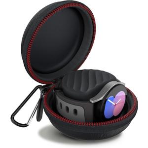 HALLEAST Galaxy Watch 7/6/5/4 Travel Case, Portable Hard EVA Carrying Charger Stand Holder Bag for Galaxy Watch Ultra/ 6 Classic/5 Pro/4 Classic/Active 2 & Active, No Charger