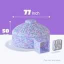 Skywin Air Tent for Kids (77 x 50) Builds in 30 Sec, Toddler Tents Indoor for Imaginative Play, Spacious Kids Forts Indoor Playhouse for Boys & Girls Ages 3-14 (Fan Not Incl) (Mermaind Magic Fort)