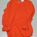 SMENG Women's Long Sleeve Shirts V Neck Cotton Blend T-Shirt Solid Color Breathable Comfy Basic Tee (Medium)