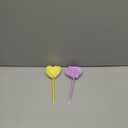 Pom Pom Ballpoint Pen 4 Pack Heart Shape Puffy Pens Fluffy Pen for Girls Colorful Fuzzy Pens Ballpoint Pens for Office and Party Supplies