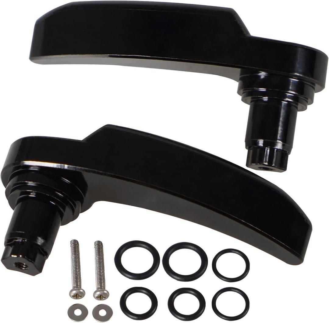 Black Motorcycle Saddlebag Latch Kit Saddle Bag Lifter Compatible with Harley Davidson Touring Street Glide, Electra Glide, Road King, Ultra Limited 2014-2021