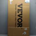 VEVOR Folding Shopping Cart, Jumbo Grocery Utility Cart with Double Baskets, 360° Swivel Wheels, 110 LBS Large Capacity Heavy Duty for Laundry, Shopping, Grocery, Luggage, Black