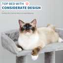 Made4Pets Cat Tree, Carpet Cat Tower Grey for Indoors Cats, Cute Wood Kitty Condo with Scratching Post and Pad, 29" Multi-Level Modern Activity Climbing Furniture for Small and Medium Cats