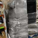 Wakefit Sectional Sofa Couch, Modern 4-Seaters Living Room Furniture Sets with Reversible Chaise Lounge & 2 Pillows | L Shape Couch | Cup Holders | Linen Fabric, Gray (96 Inches, Grey)