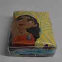 Disney Moana Free as The Ocean Aqua, Purple, Orange and White Tropical 4 Piece Toddler Bed Set - Comforter, Fitted Bottom Sheet, Flat Top Sheet, and Reversible Pillowcase