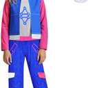 Kids Girls Zombies Character Costume with Wristband, Size: 10-12 Years