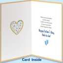16 x Father's Day Card for Father To Be, Dad to Be, Expecting Dad, Proper Size Premium Cardstock with Envelope, Heartwarming Gift for Celebration, Ideal for Baby Announcement and Family Celebration, Mix