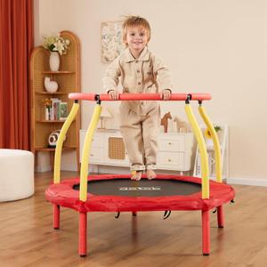 AOTOB 48 INCH 4FT Mini Trampoline for Kids Toddler with Enclosure Net, Safety Pad & Heavy Duty Frame Indoor, Max Load 220lbs, Prefect Gifts for Boys and Girls