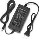 Facmogu 60W 12V 5A AC/DC Power Adapter, 100-240V AC to DC 12V 5A Power Suppy, 12 Volts 5 Amps AC DC Table Top Adapter, 60 Watts Switching Adaptor Converter, 5.5x2.5mm & 5.5x2.1mm Plug
