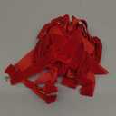 12PCS Red Velvet Bows for Christmas Tree, Bows for Christmas Tree, Garland Red Velvet Bow Ornaments for Christmastree with Gold Twist Ties(A)