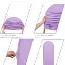 Peomeise 6FT Wedding Arch Cover Lavender Arch Backdrop Cover Stretchy Spandex Backdrop Stand Covers for Birthday Party Ceremony Banquet Decor(72" L x 31.2" W)