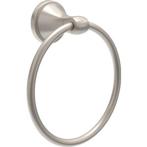 Delta Faucet Becker (1-Pack) Hand Towel Holder, SpotShield Brushed Nickel, Ring for Bathroom or Kitchen Sink, Wall Mounted BCK46-DN