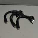 3Pcs Black 10 in 1 Universal USB Cable, Multiple Universal Charging Cable for Cell Phones Bluetooth Earphone Speaker Adapter Cable, 20cm Data Cable Cables and Inter connects USB Cables