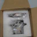 Tub Drain and Overflow Kit with Single Hole Overflow Faceplate, Welsan Universal Lift & Turn Bathtub Drain Kit with Fine/Coarse Thread Conversion Twist Trim Kit Assembly-Brushed Nickel