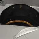 Dress Up America Tricorn Hat for Adults - Historical Colonial Hat for Men - Black - One Size